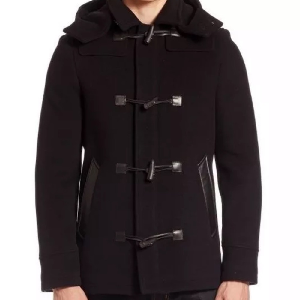 NWT Kooples Men’s Coat sz 50 L with removable hood